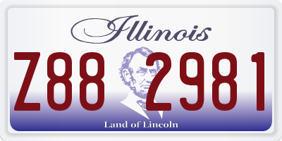 IL license plate Z882981