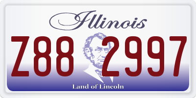 IL license plate Z882997