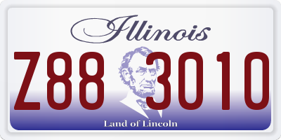 IL license plate Z883010