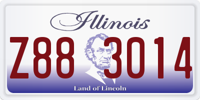 IL license plate Z883014