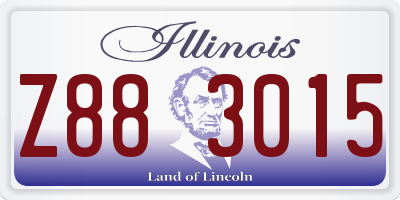 IL license plate Z883015