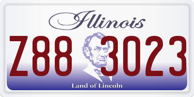 IL license plate Z883023