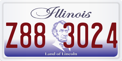 IL license plate Z883024