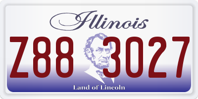 IL license plate Z883027