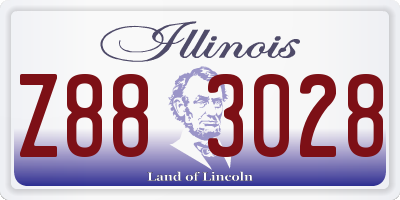 IL license plate Z883028