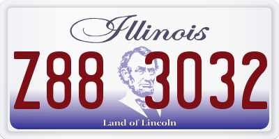 IL license plate Z883032