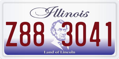 IL license plate Z883041