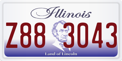 IL license plate Z883043