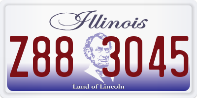 IL license plate Z883045