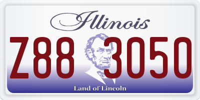 IL license plate Z883050