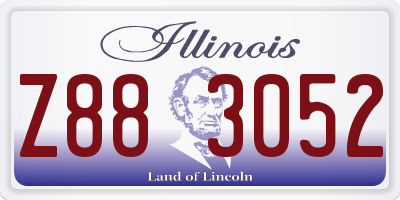 IL license plate Z883052