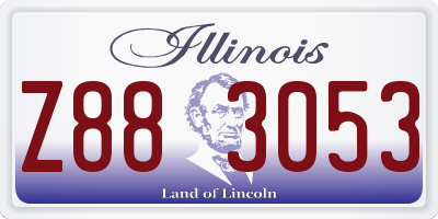 IL license plate Z883053