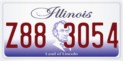 IL license plate Z883054