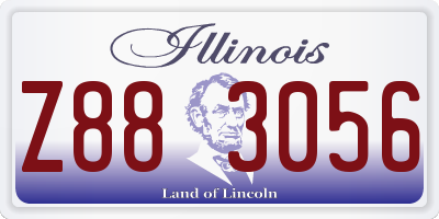 IL license plate Z883056