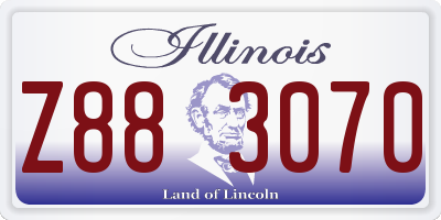IL license plate Z883070