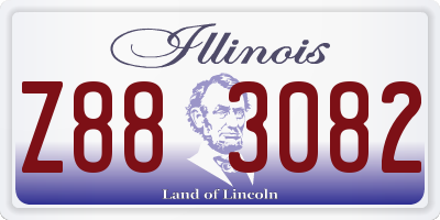 IL license plate Z883082