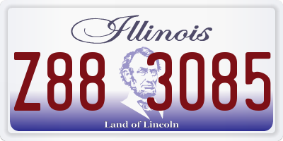 IL license plate Z883085