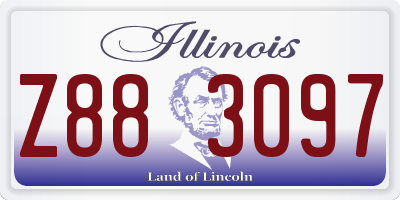 IL license plate Z883097