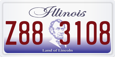 IL license plate Z883108