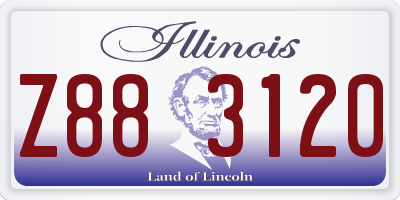 IL license plate Z883120