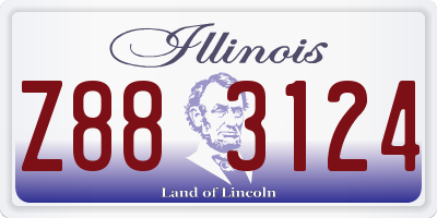 IL license plate Z883124