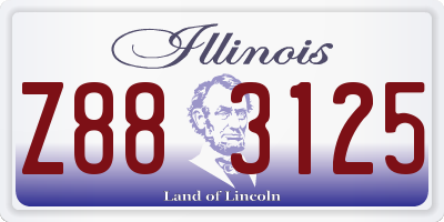 IL license plate Z883125