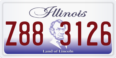 IL license plate Z883126