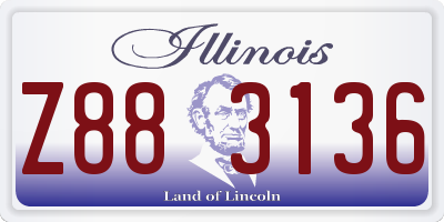 IL license plate Z883136