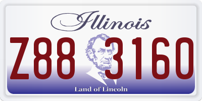 IL license plate Z883160