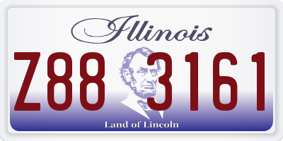 IL license plate Z883161