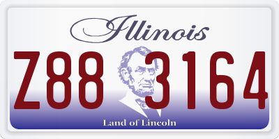 IL license plate Z883164