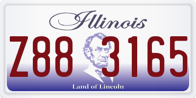 IL license plate Z883165