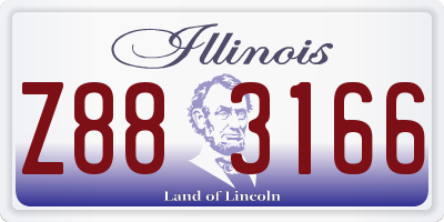 IL license plate Z883166