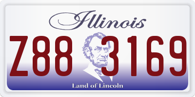 IL license plate Z883169