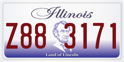 IL license plate Z883171