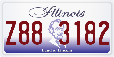 IL license plate Z883182