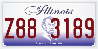IL license plate Z883189