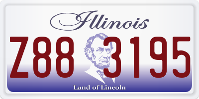 IL license plate Z883195