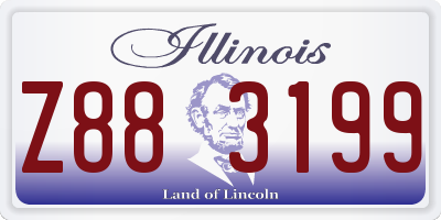 IL license plate Z883199