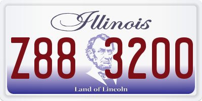 IL license plate Z883200