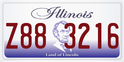 IL license plate Z883216