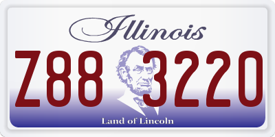 IL license plate Z883220
