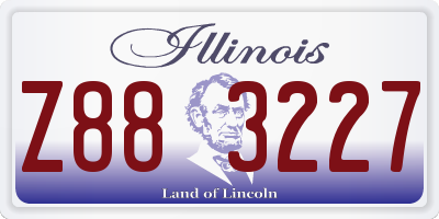 IL license plate Z883227