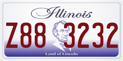 IL license plate Z883232