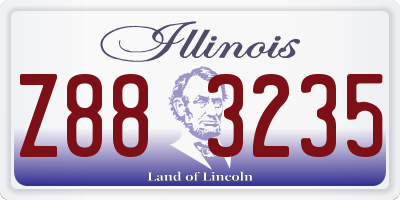 IL license plate Z883235