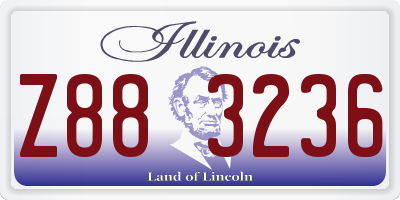IL license plate Z883236