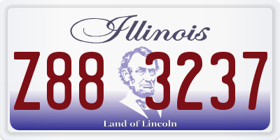 IL license plate Z883237