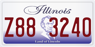IL license plate Z883240