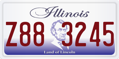 IL license plate Z883245