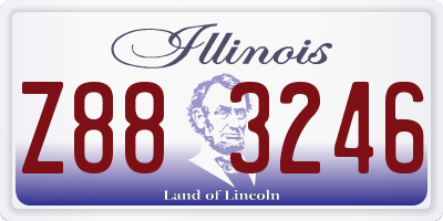 IL license plate Z883246